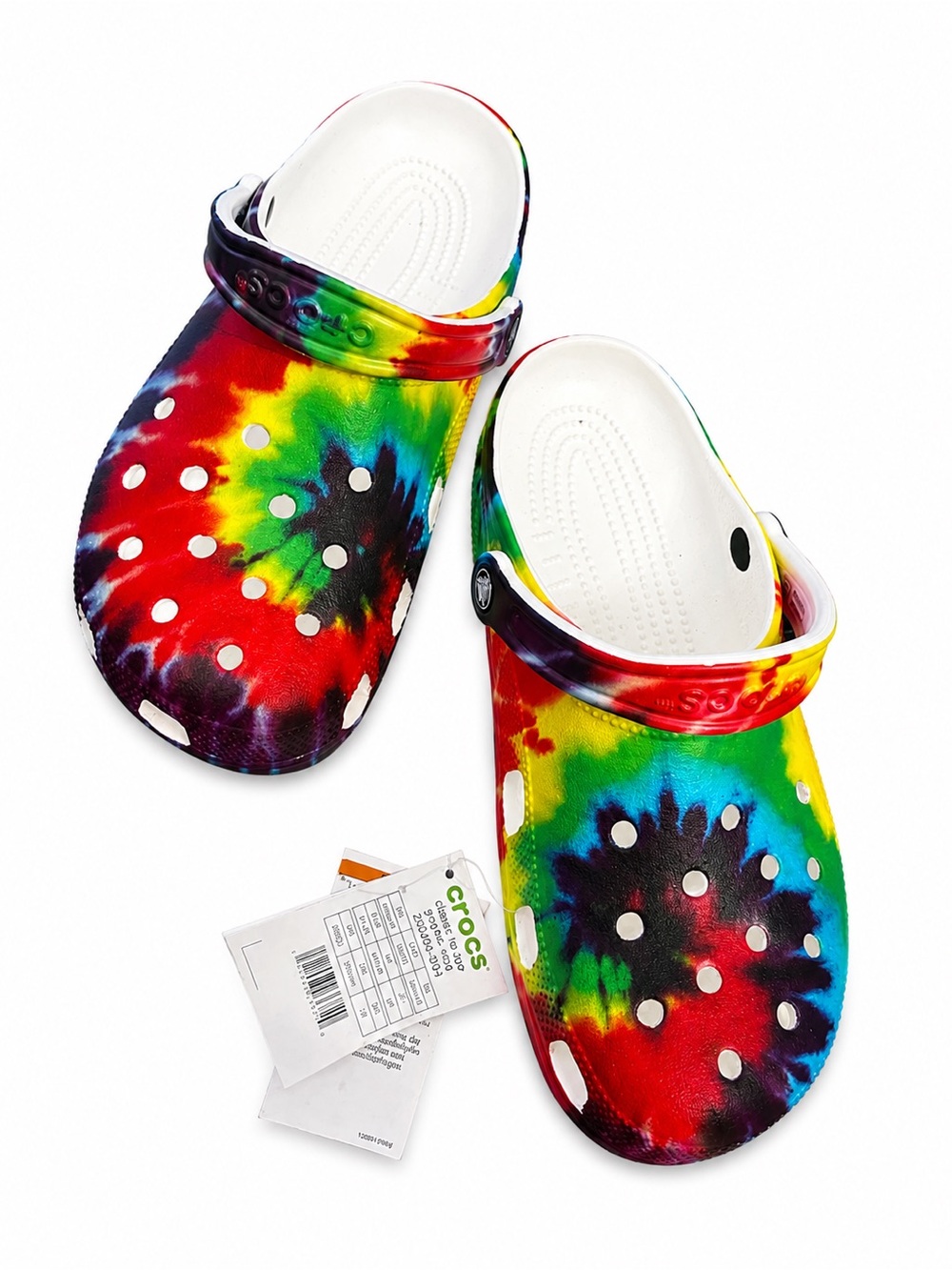 CROCS Tie-Dye Classic Clog - Rainbow unisex